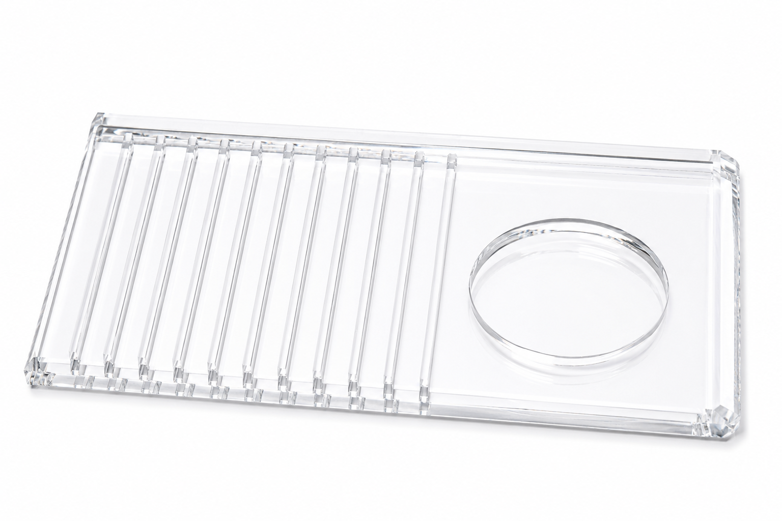 Palette Support en verre pour Bandes d’Extensions de Cils & Colle
